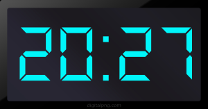 Digital LED Clock Time Digital LED Clock Time Digital LED Clock Time 20:27
