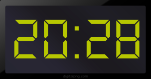 Digital LED Clock Time Digital LED Clock Time Digital LED Clock Time 20:28