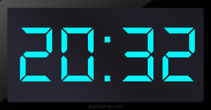 Digital LED Clock Time Digital LED Clock Time Digital LED Clock Time 20:32