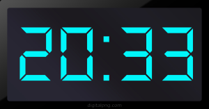 Digital LED Clock Time Digital LED Clock Time Digital LED Clock Time 20:33