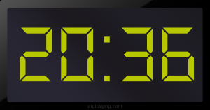 Digital LED Clock Time Digital LED Clock Time Digital LED Clock Time 20:36