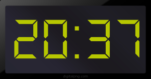 Digital LED Clock Time Digital LED Clock Time Digital LED Clock Time 20:37