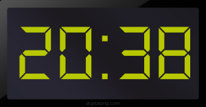 Digital LED Clock Time Digital LED Clock Time Digital LED Clock Time 20:38