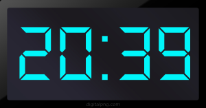 Digital LED Clock Time Digital LED Clock Time Digital LED Clock Time 20:39