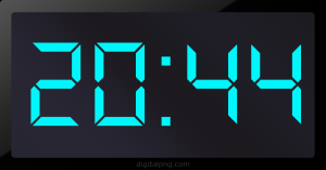 Digital LED Clock Time Digital LED Clock Time Digital LED Clock Time 20:44