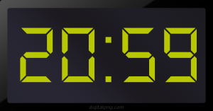 Digital LED Clock Time Digital LED Clock Time Digital LED Clock Time 20:59
