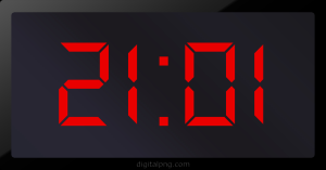 Digital LED Clock Time Digital LED Clock Time Digital LED Clock Time 21:01