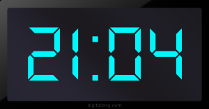 Digital LED Clock Time Digital LED Clock Time Digital LED Clock Time 21:04