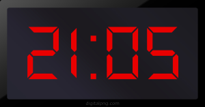 Digital LED Clock Time Digital LED Clock Time Digital LED Clock Time 21:05