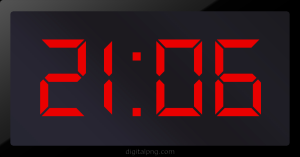 Digital LED Clock Time Digital LED Clock Time Digital LED Clock Time 21:06
