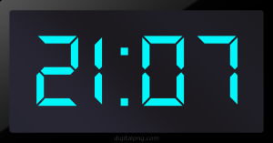 Digital LED Clock Time Digital LED Clock Time Digital LED Clock Time 21:07