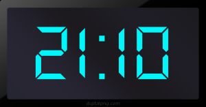 Digital LED Clock Time Digital LED Clock Time Digital LED Clock Time 21:10