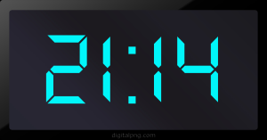 Digital LED Clock Time Digital LED Clock Time Digital LED Clock Time 21:14