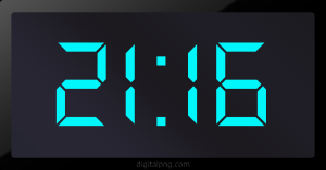 Digital LED Clock Time Digital LED Clock Time Digital LED Clock Time 21:16