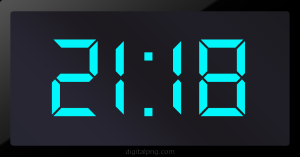 Digital LED Clock Time Digital LED Clock Time Digital LED Clock Time 21:18