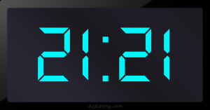 Digital LED Clock Time Digital LED Clock Time Digital LED Clock Time 21:21