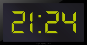 Digital LED Clock Time Digital LED Clock Time Digital LED Clock Time 21:24