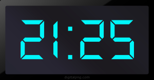 Digital LED Clock Time Digital LED Clock Time Digital LED Clock Time 21:25
