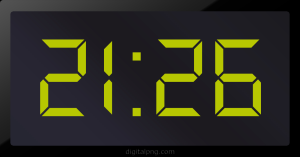 Digital LED Clock Time Digital LED Clock Time Digital LED Clock Time 21:26