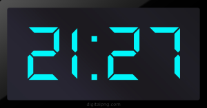 Digital LED Clock Time Digital LED Clock Time Digital LED Clock Time 21:27