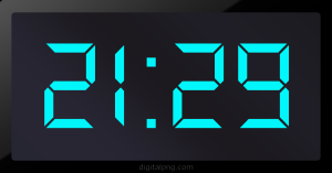 Digital LED Clock Time Digital LED Clock Time Digital LED Clock Time 21:29