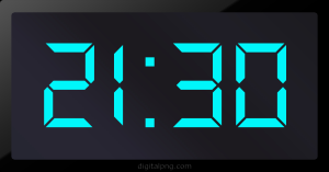 Digital LED Clock Time Digital LED Clock Time Digital LED Clock Time 21:30