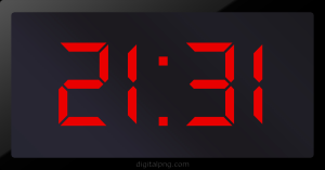 Digital LED Clock Time Digital LED Clock Time Digital LED Clock Time 21:31