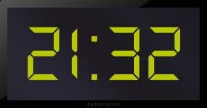 Digital LED Clock Time Digital LED Clock Time Digital LED Clock Time 21:32