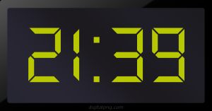 Digital LED Clock Time Digital LED Clock Time Digital LED Clock Time 21:39