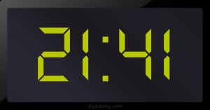Digital LED Clock Time Digital LED Clock Time Digital LED Clock Time 21:41