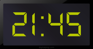 Digital LED Clock Time Digital LED Clock Time Digital LED Clock Time 21:45