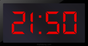 Digital LED Clock Time Digital LED Clock Time Digital LED Clock Time 21:50
