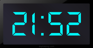Digital LED Clock Time Digital LED Clock Time Digital LED Clock Time 21:52