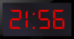 Digital LED Clock Time Digital LED Clock Time Digital LED Clock Time 21:56