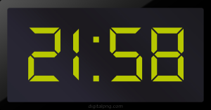 Digital LED Clock Time Digital LED Clock Time Digital LED Clock Time 21:58