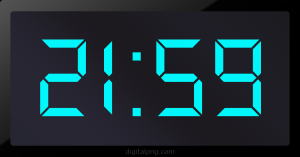 Digital LED Clock Time Digital LED Clock Time Digital LED Clock Time 21:59