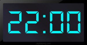 Digital LED Clock Time Digital LED Clock Time Digital LED Clock Time 22:00