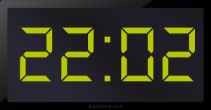 Digital LED Clock Time Digital LED Clock Time Digital LED Clock Time 22:02