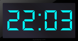 Digital LED Clock Time Digital LED Clock Time Digital LED Clock Time 22:03