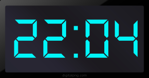 Digital LED Clock Time Digital LED Clock Time Digital LED Clock Time 22:04
