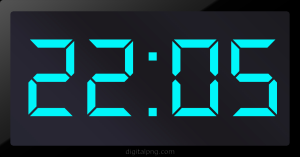 Digital LED Clock Time Digital LED Clock Time Digital LED Clock Time 22:05
