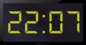 Digital LED Clock Time Digital LED Clock Time Digital LED Clock Time 22:07