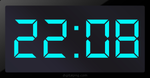 Digital LED Clock Time Digital LED Clock Time Digital LED Clock Time 22:08
