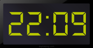 Digital LED Clock Time Digital LED Clock Time Digital LED Clock Time 22:09
