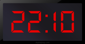 Digital LED Clock Time Digital LED Clock Time Digital LED Clock Time 22:10