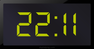 Digital LED Clock Time Digital LED Clock Time Digital LED Clock Time 22:11