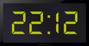 Digital LED Clock Time Digital LED Clock Time Digital LED Clock Time 22:12