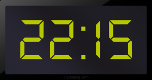 Digital LED Clock Time Digital LED Clock Time Digital LED Clock Time 22:15
