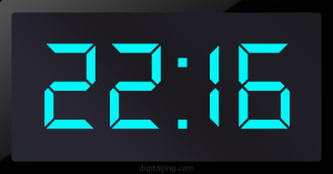 Digital LED Clock Time Digital LED Clock Time Digital LED Clock Time 22:16