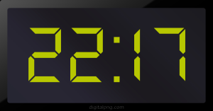 Digital LED Clock Time Digital LED Clock Time Digital LED Clock Time 22:17